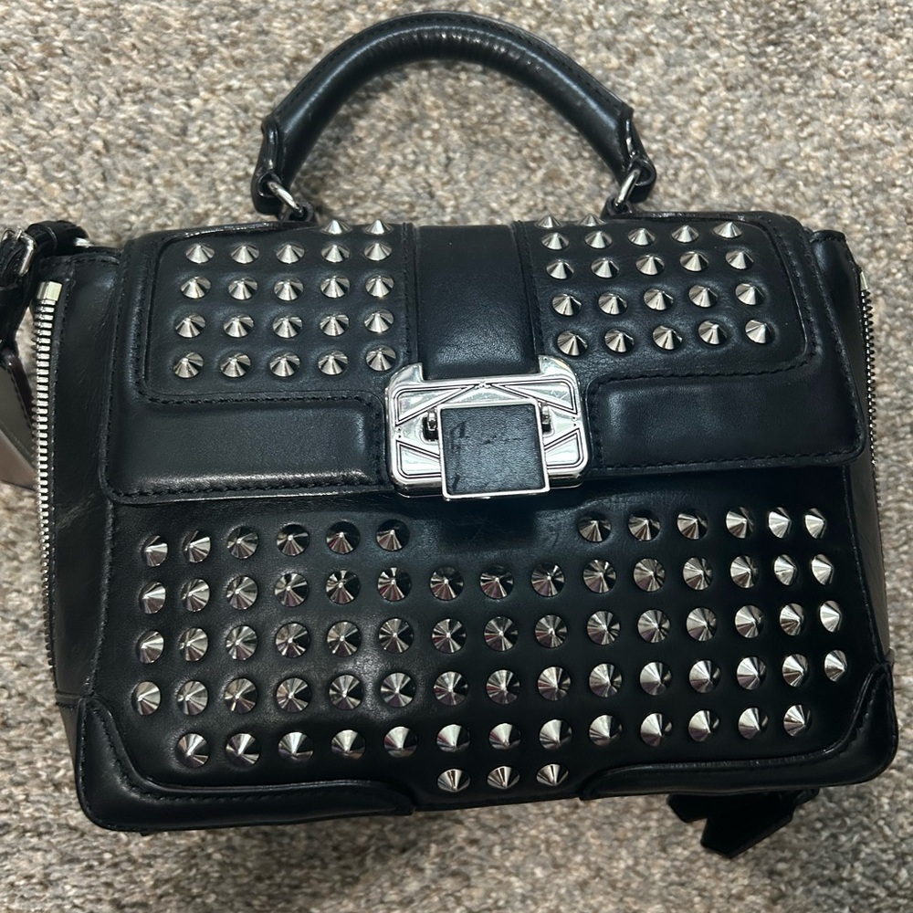 Rebecca Minkoff Elle Mini Studded Satchel Bag - hardly worn